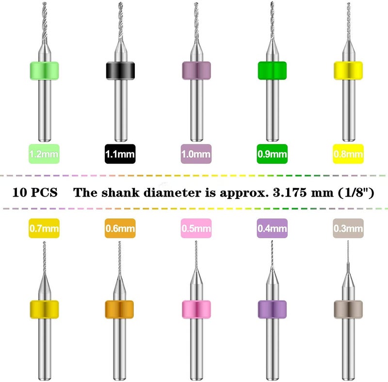 Hakkin 32 Pcs Pin Vise Hand Drill for Jewelry Making, Mini Manual Drill Kit - 0.8-3.0mm HSS Micro Twist Drill, Pin Vise, Carving Clamp and PCB Drills, for Resin, Wood, Plastic - Image 5